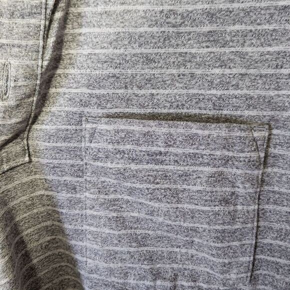 Sonoma Gray Striped Men's Polo Shirt - Picture 4 of 6